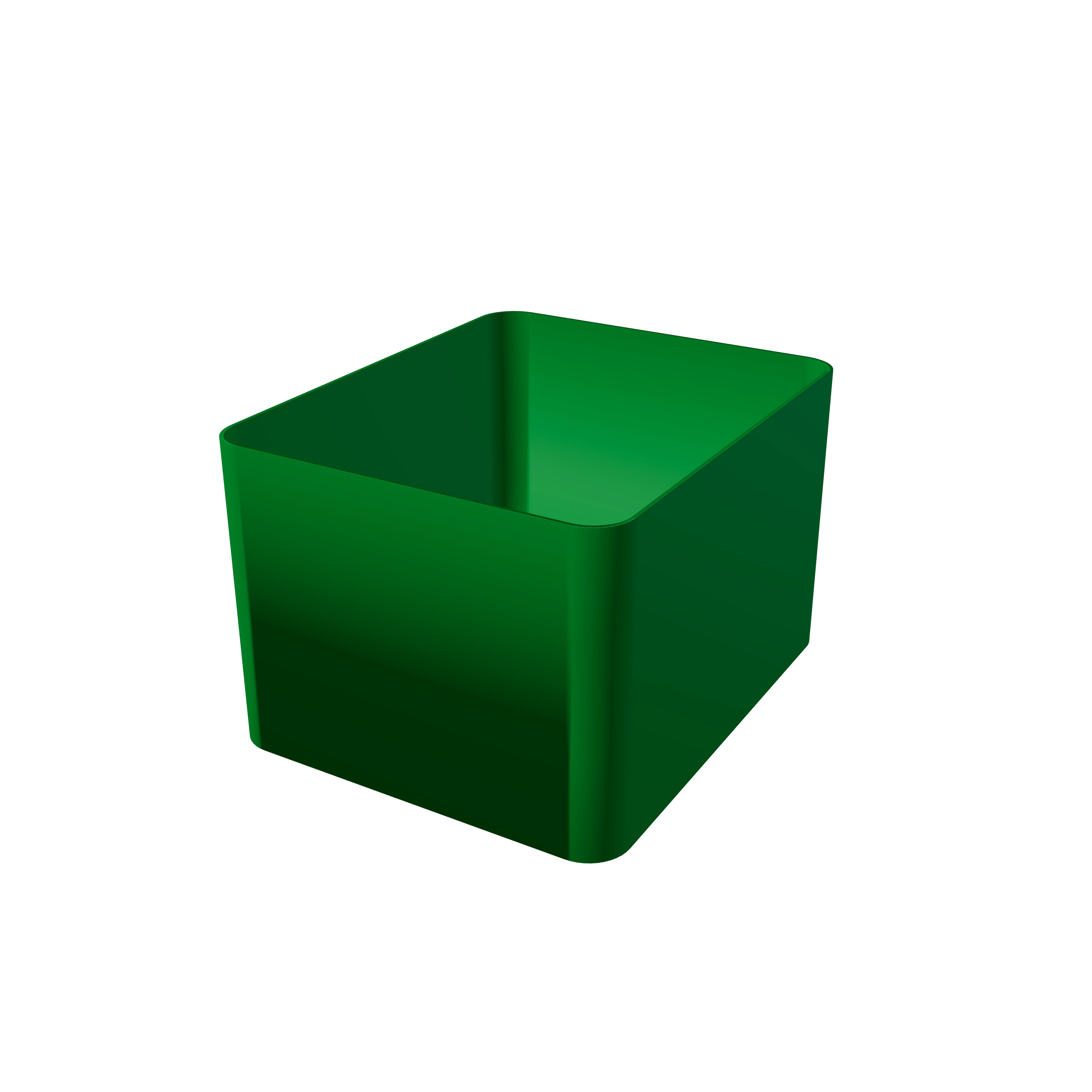 Sachet Box in Green — 3D-gedruckte Aufbewahrungsbox für Portionsbeutel
