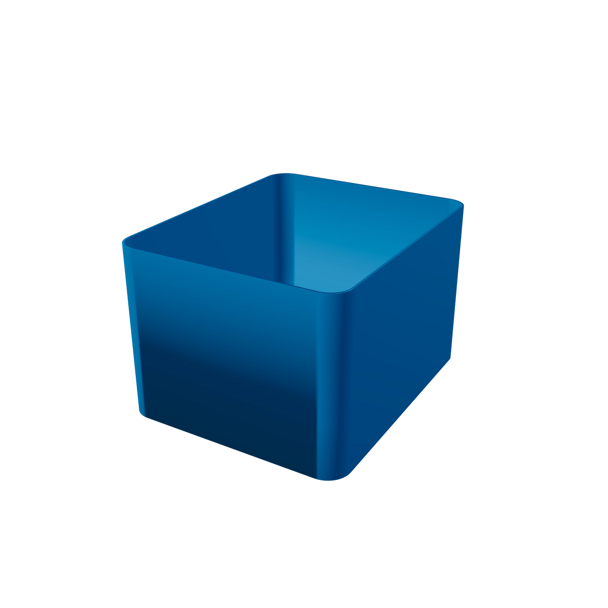 Sachet Box in Cyan — 3D-gedruckte Aufbewahrungsbox für Portionsbeutel