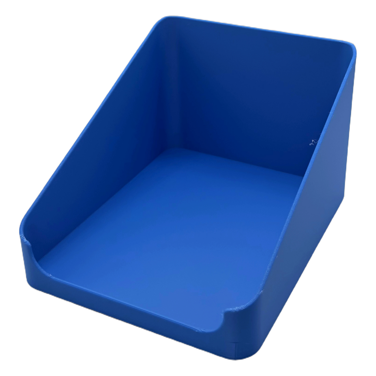 Sachet Box offen in Marine Blue — 3D-gedruckte Aufbewahrungsbox für Portionsbeutel