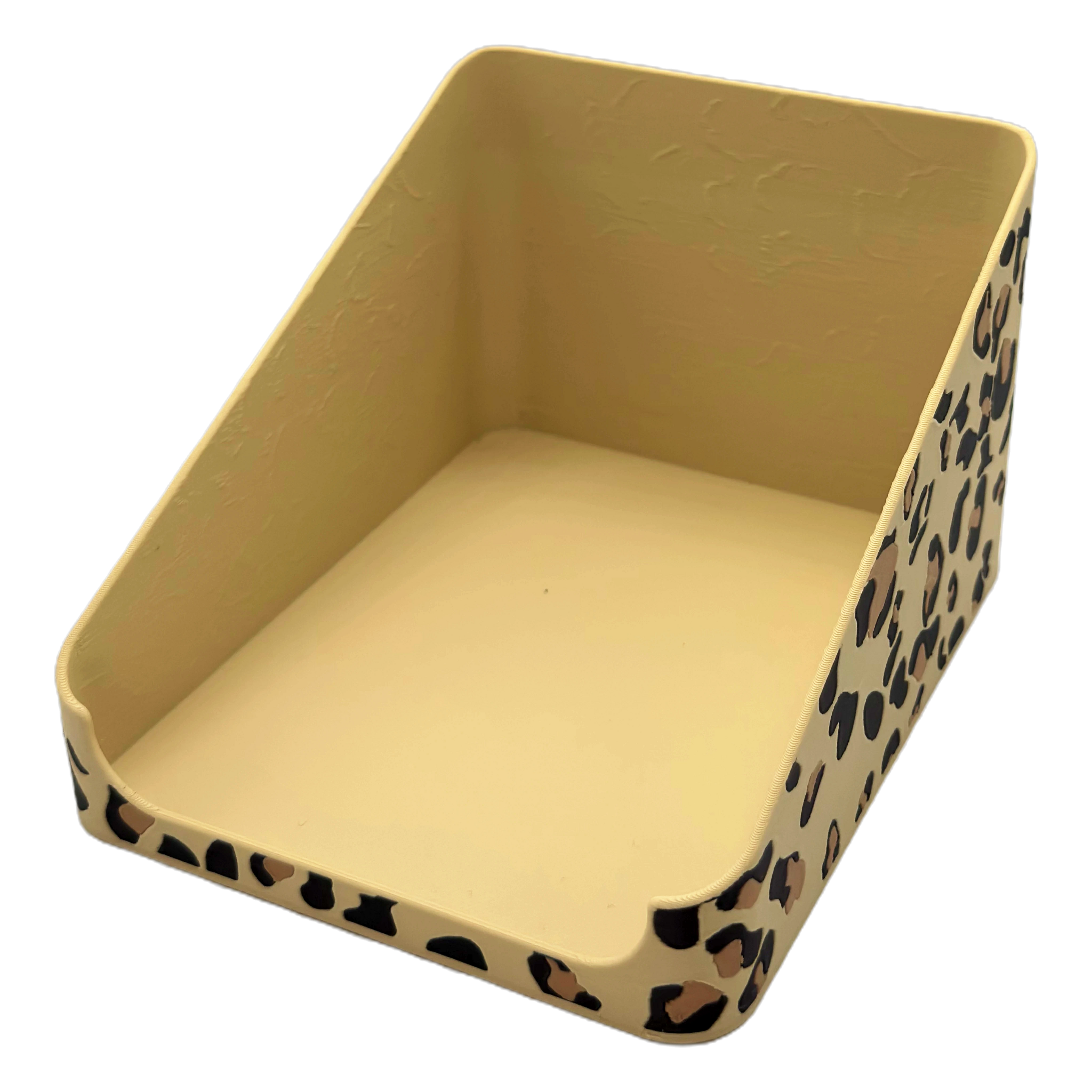 Sachet Box offen Leopard — 3D-gedruckte Aufbewahrungsbox für Portionsbeutel