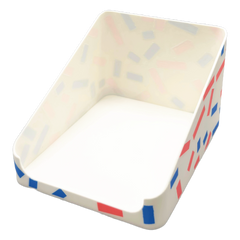 Sachet Box offen Party — niedrige Vorderwand, freie Sicht