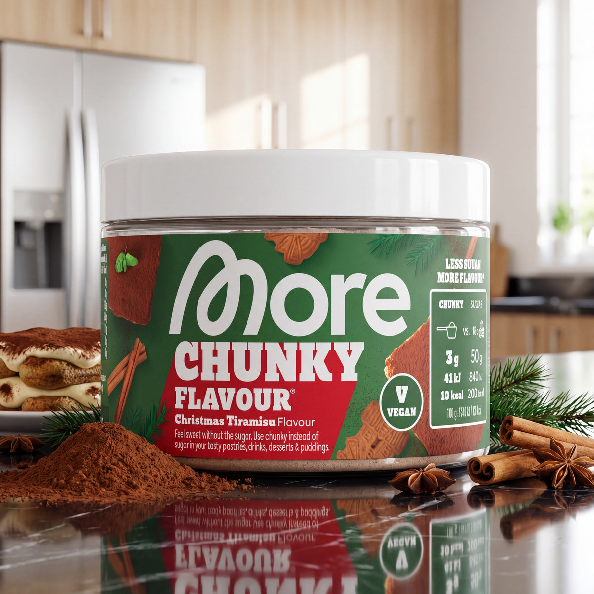 Chunky Flavour Christmas Tiramisu – Geschmackspulver Dose