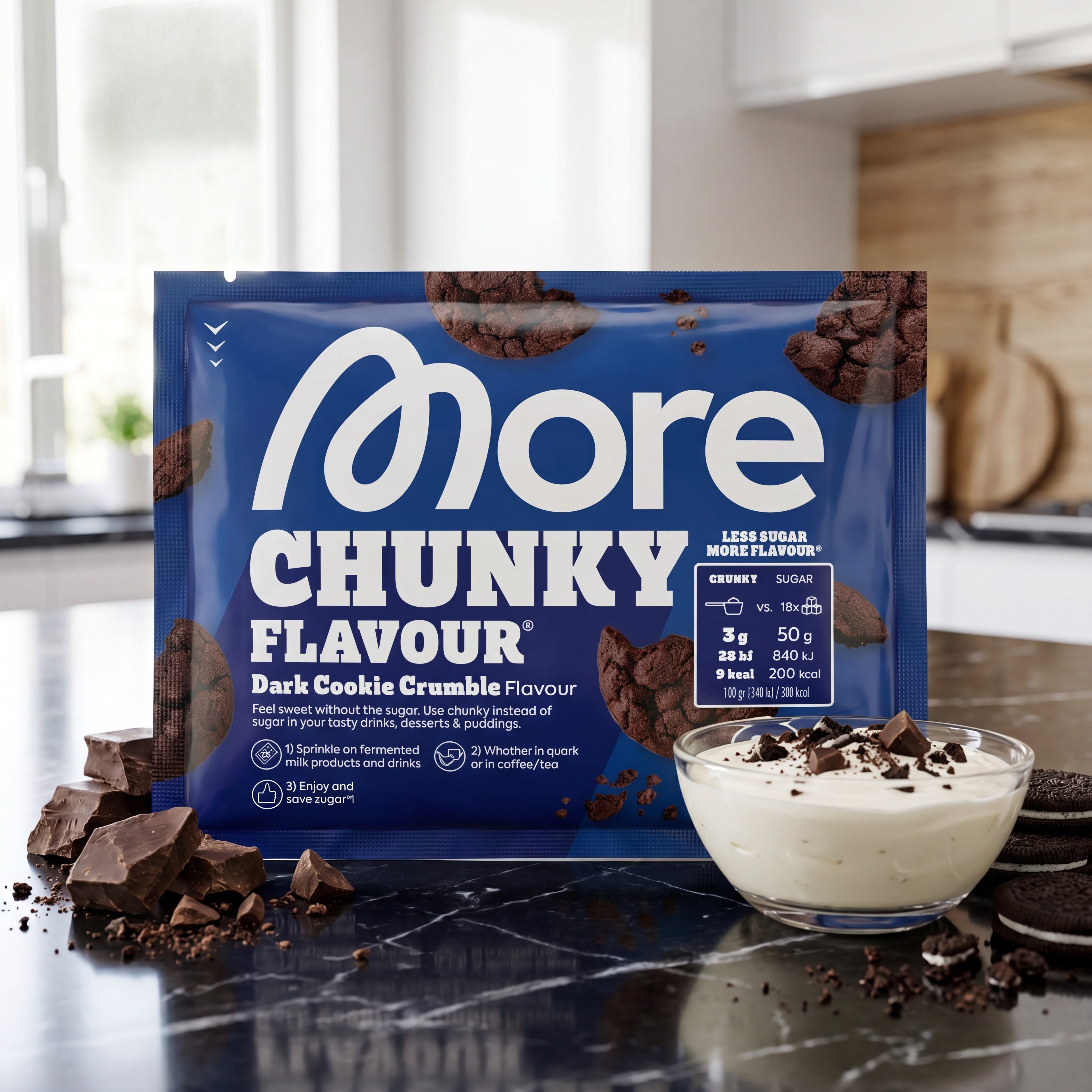 Chunky Flavour Dark Cookie Crumble – Geschmackspulver Dose [aiimg111]