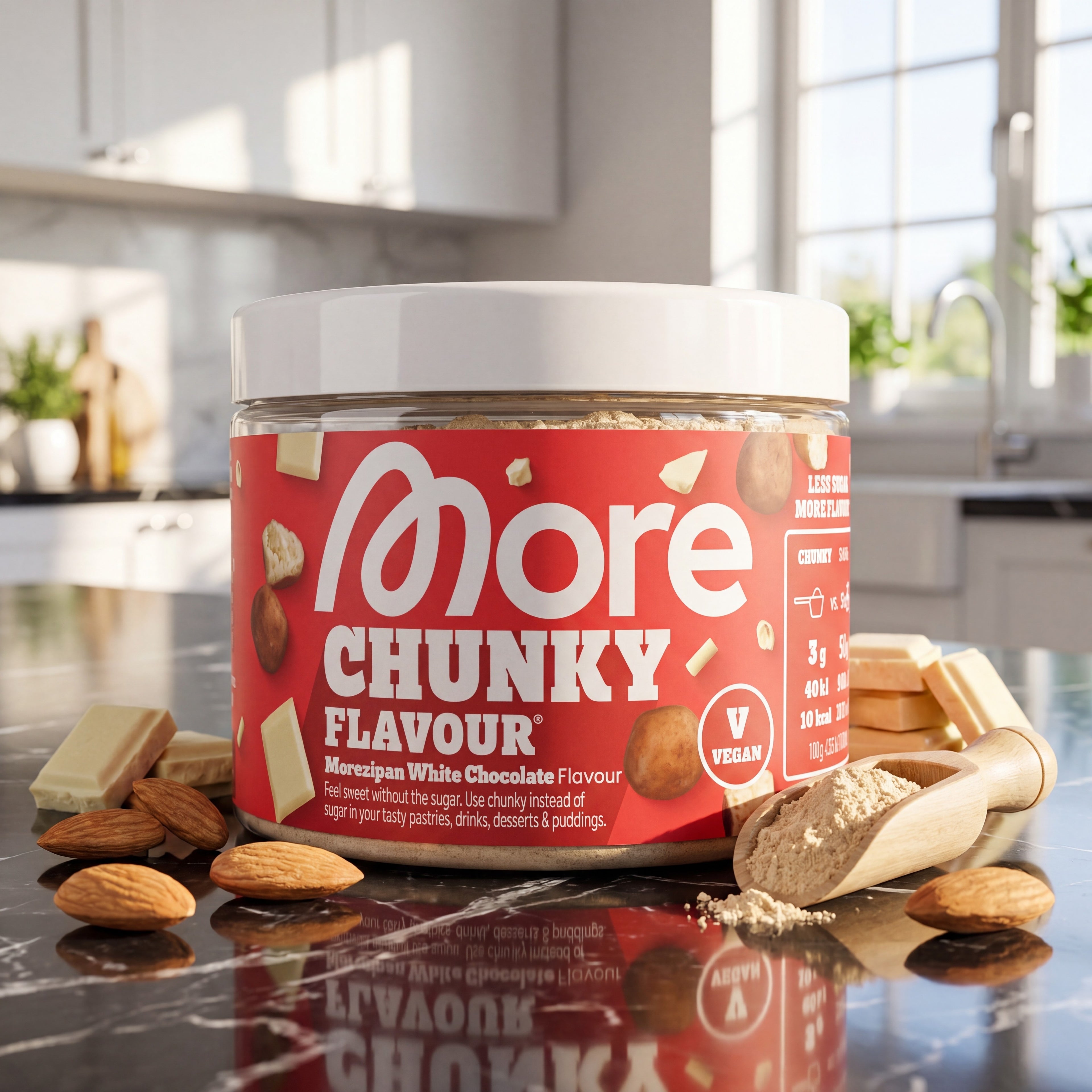 Chunky Flavour Morezipan White Chocolate – Geschmackspulver Dose