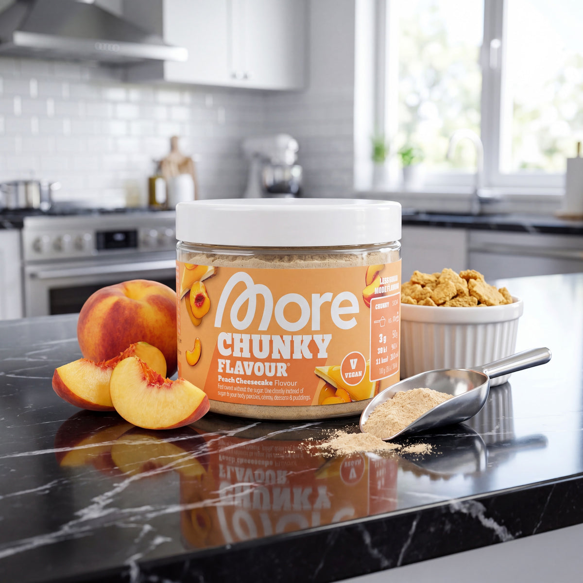 Chunky Flavour Peach Cheesecake – Geschmackspulver Dose