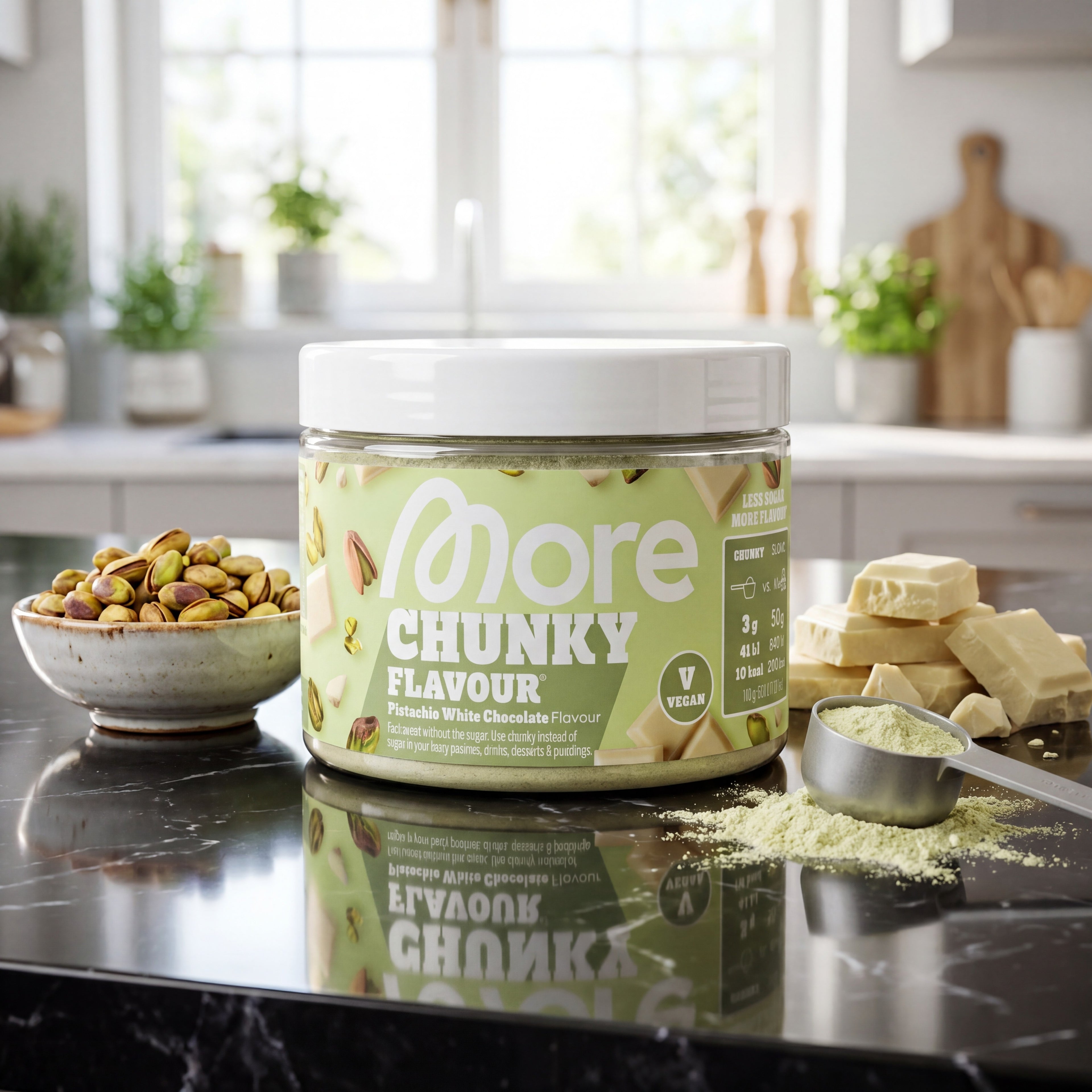 Chunky Flavour Pistachio White Chocolate – Geschmackspulver Dose