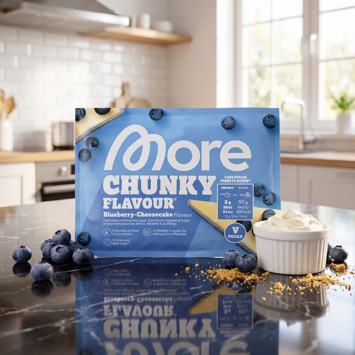 Chunky Flavour Blueberry Cheesecake – Geschmackspulver Dose