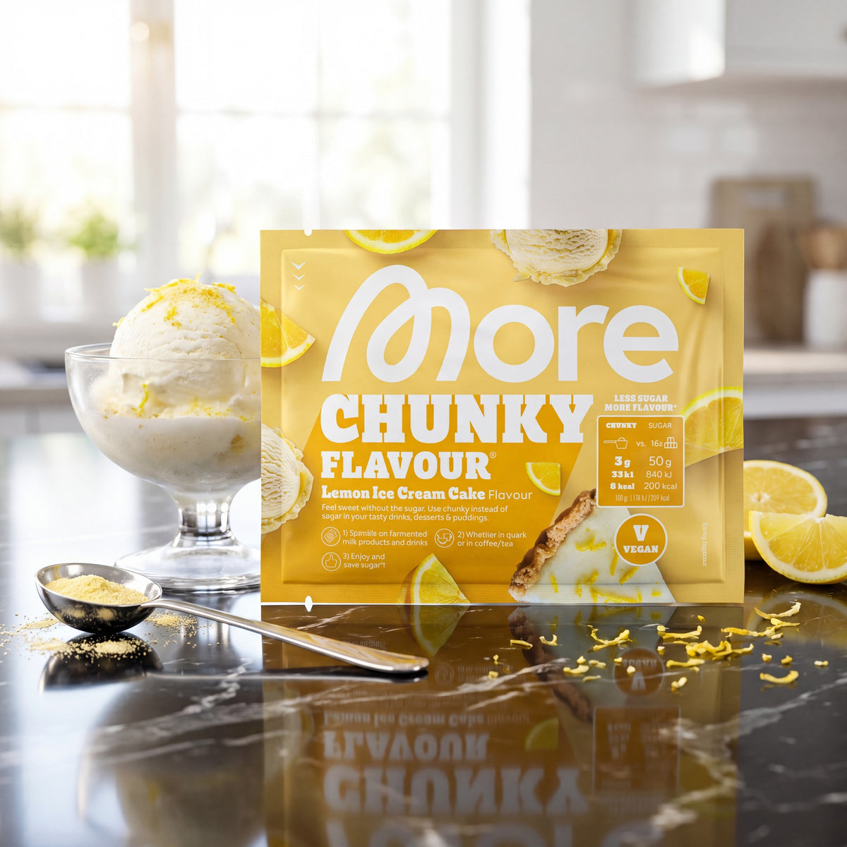 Chunky Flavour Lemon Ice Cream Cake – Geschmackspulver Dose