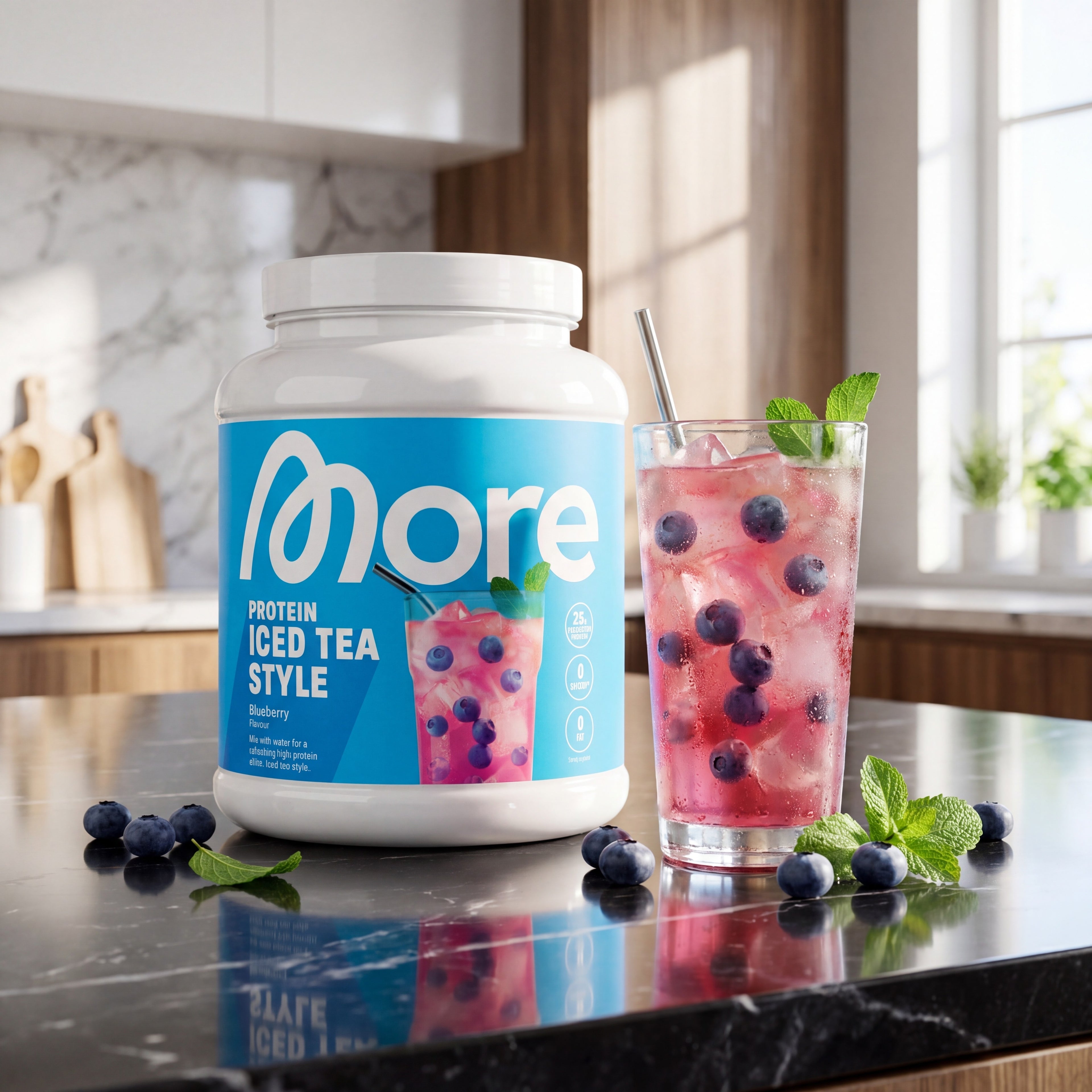 More Clear Protein Iced Tea Style Blueberry