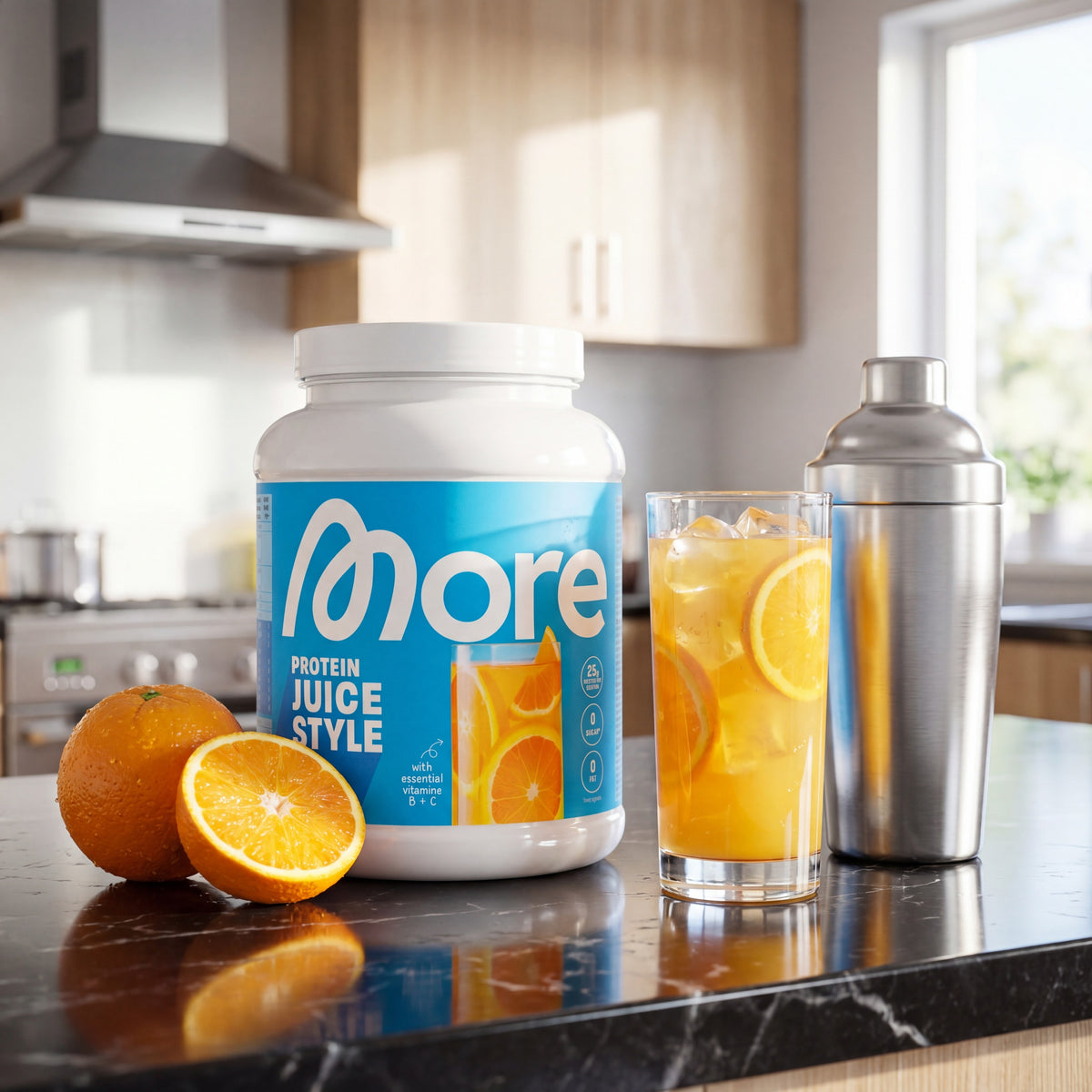 More Clear Protein Juice Style Orange