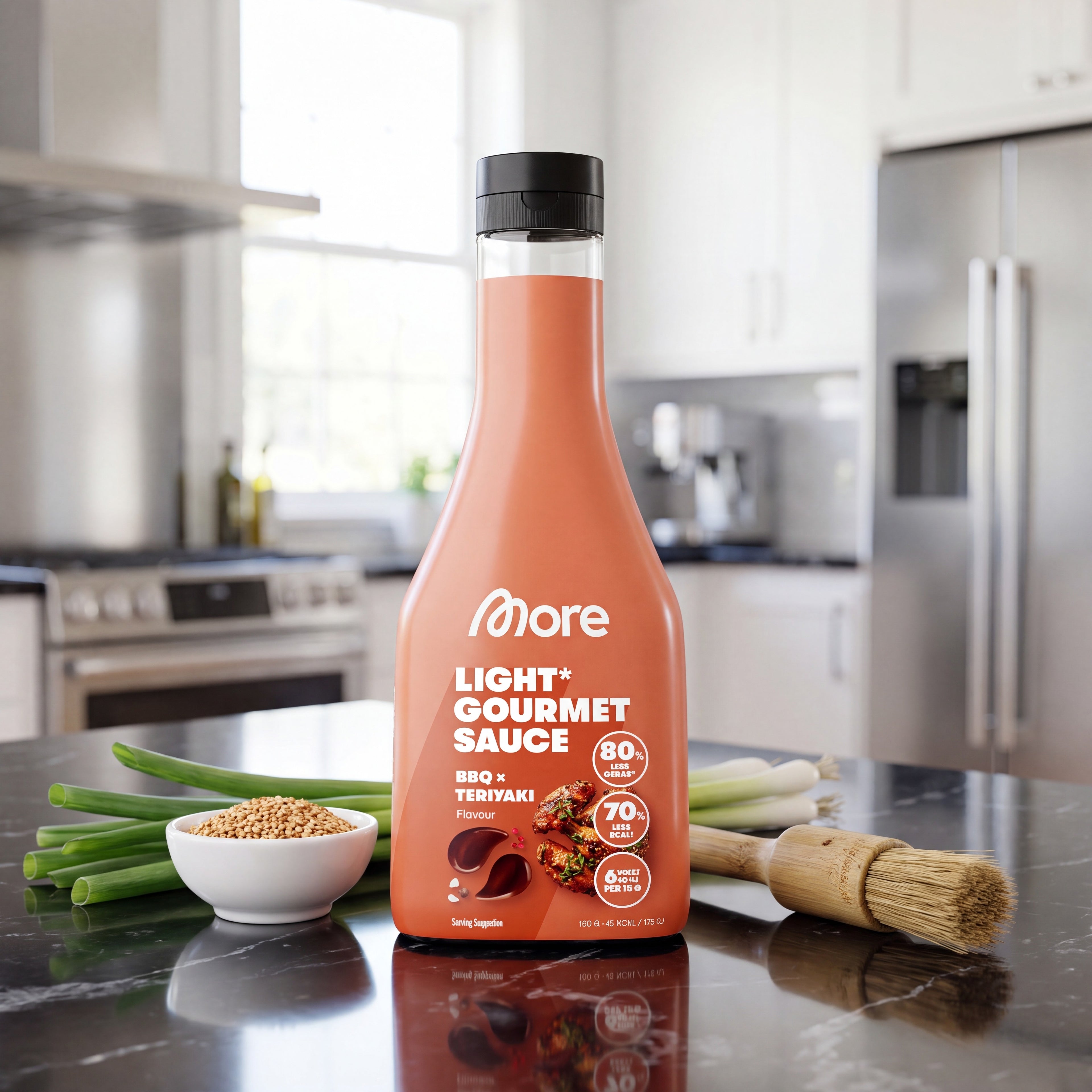 Light Gourmet Sauce & Salad Dressing BBQ x Teriyaki – Sauce Flasche [aiimg194]