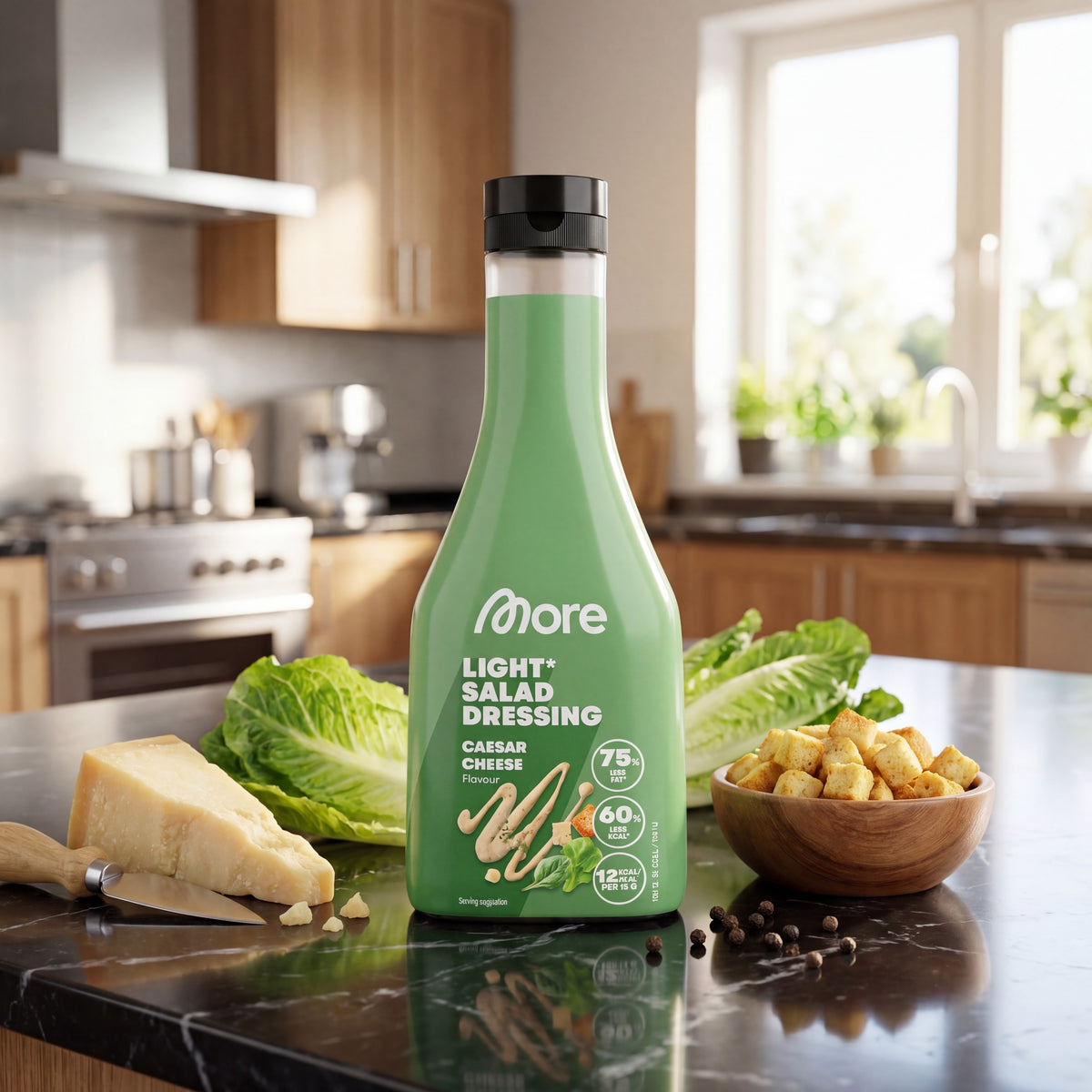 Light Gourmet Sauce & Salad Dressing Caesar Cheese – Sauce Flasche
