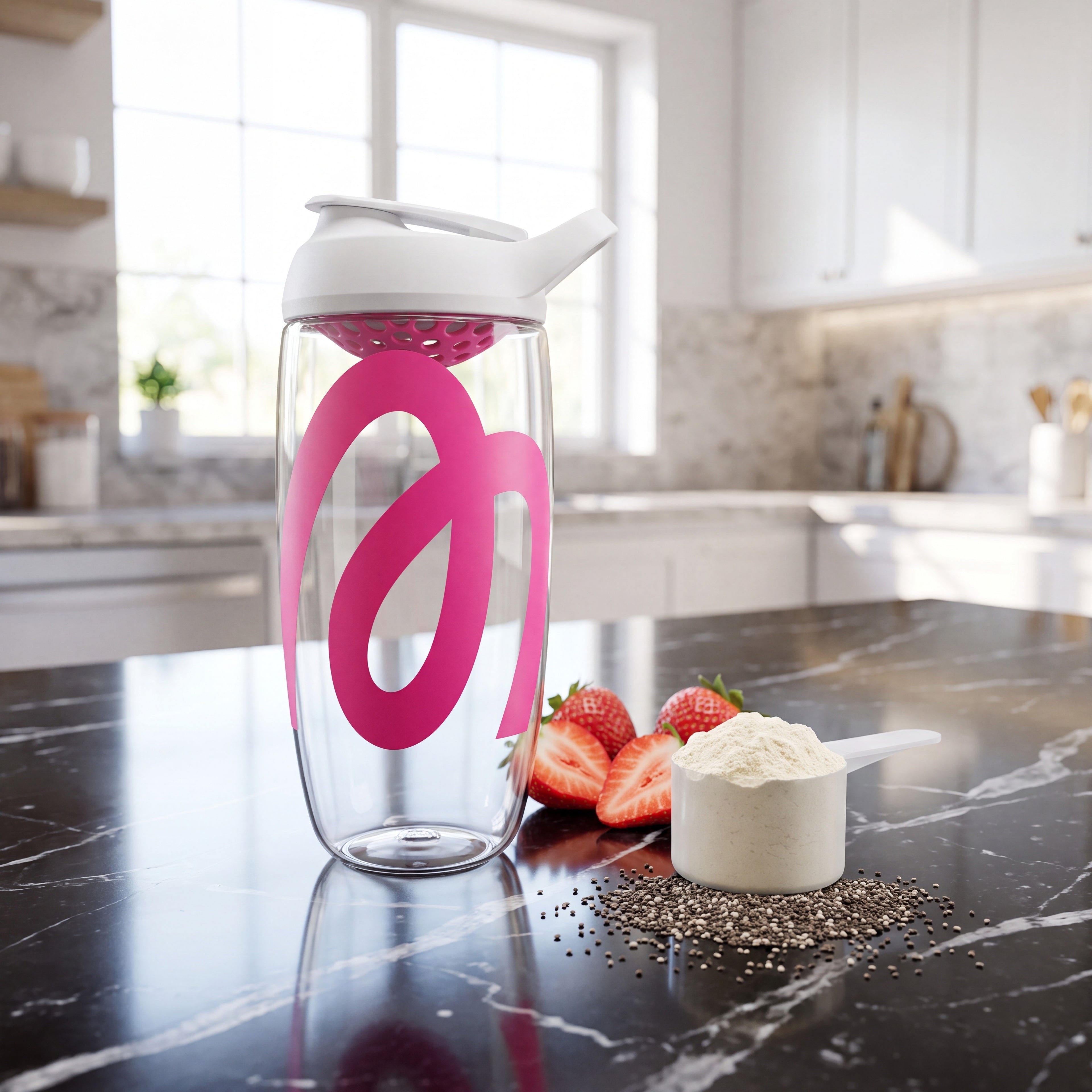More Premium Shaker White Pink Monogram [aiimg191]