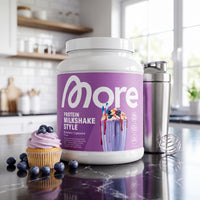 More Protein Milkshake Style Blueberry Cupcake [aiimg331]