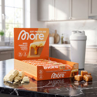 More Protein Bar White Chocolate Caramel Crunch – Proteinriegel