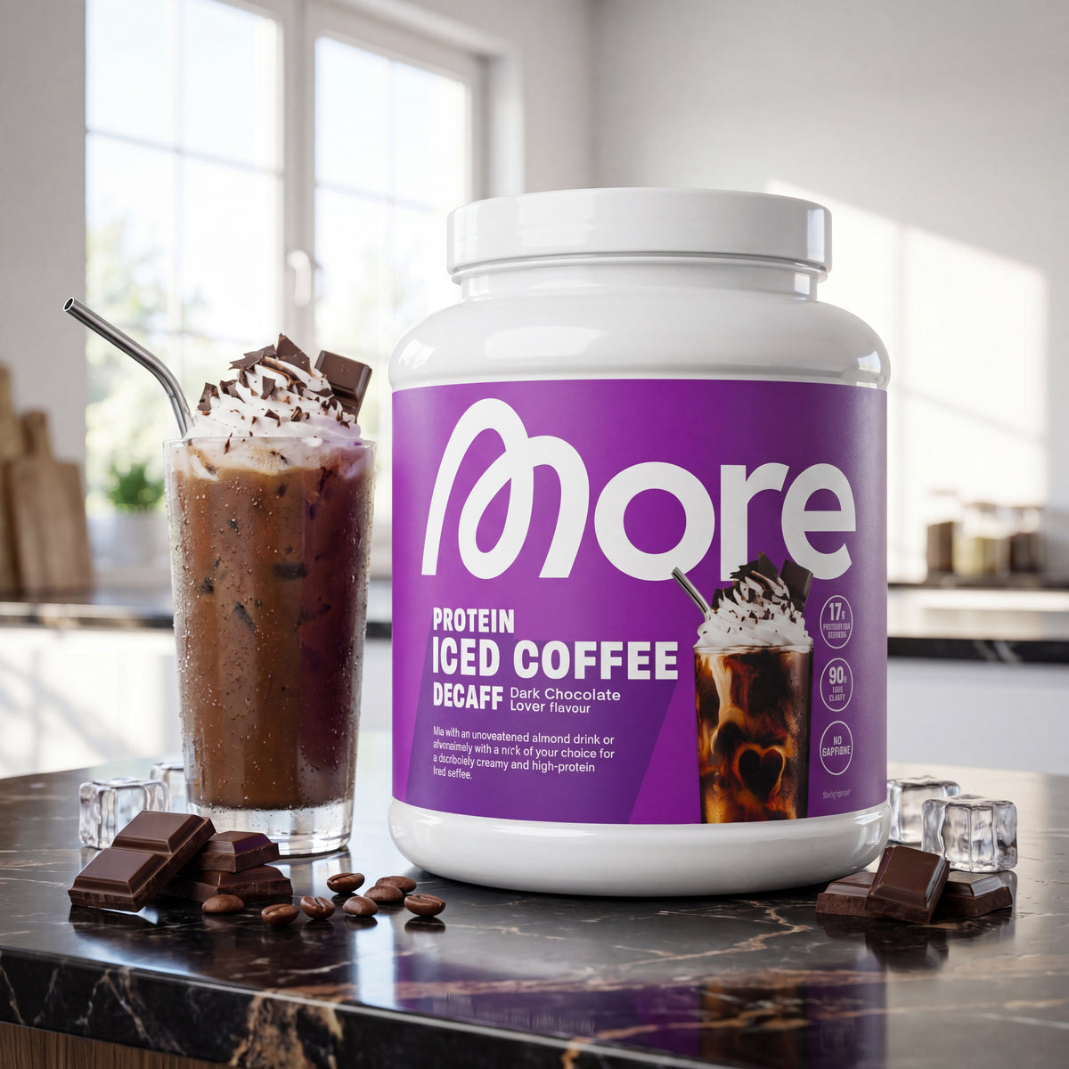 Protein Iced Coffee Decaff Dark Chocolate Lover [aiimg147]