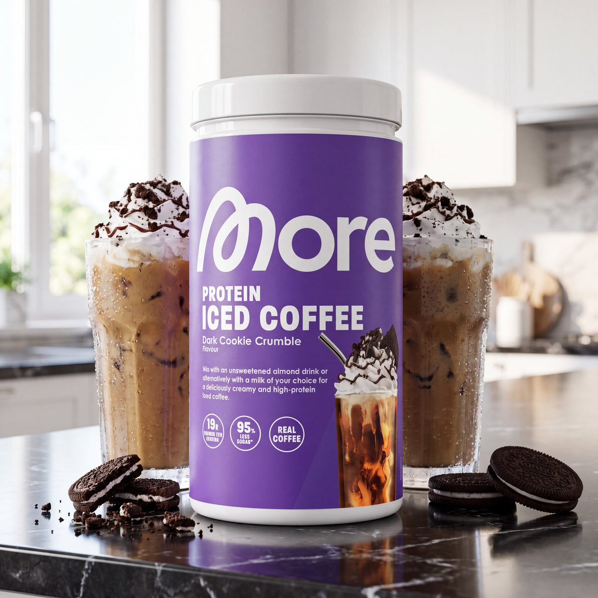 Protein Iced Coffee Dark Cookie Crumble [aiimg196]