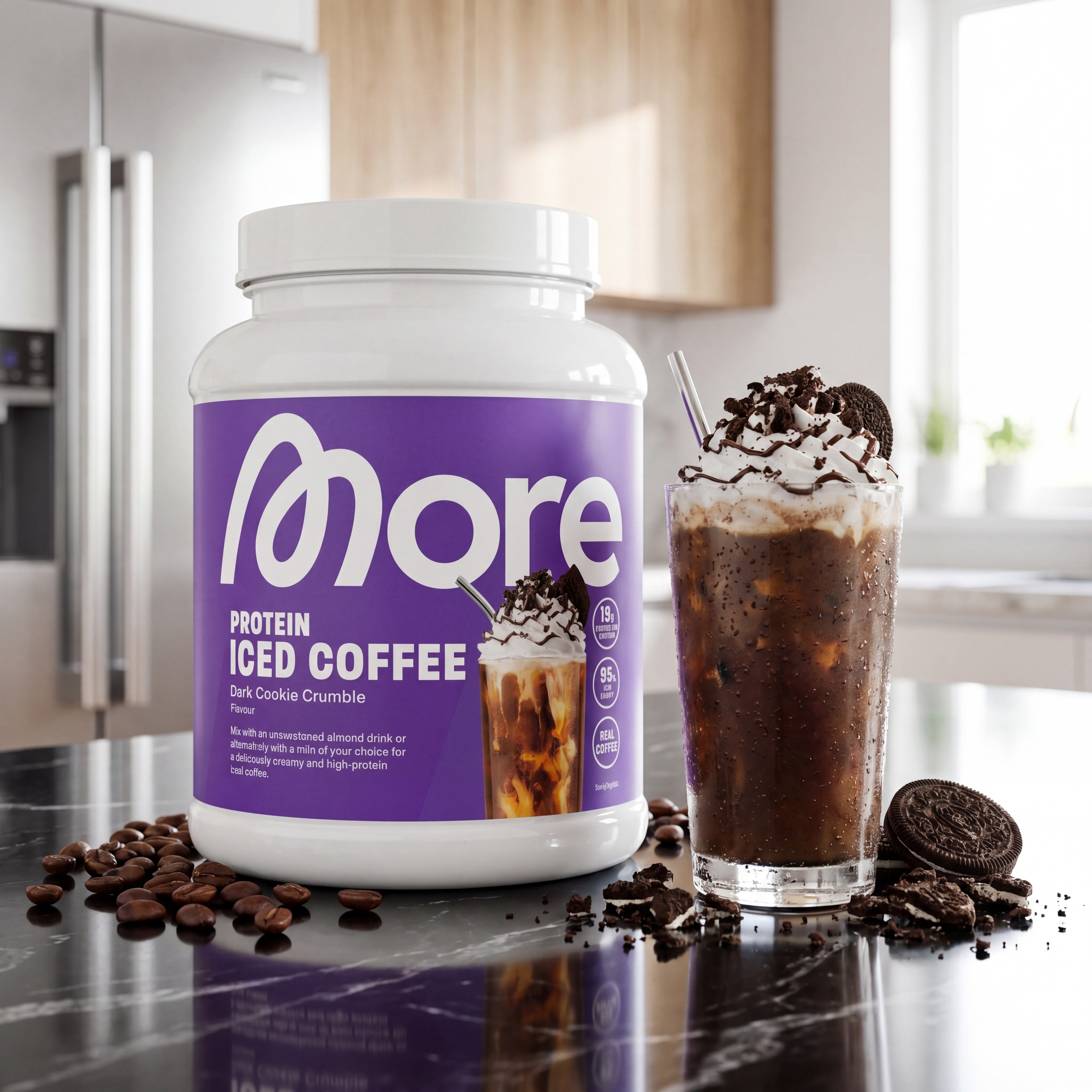 Protein Iced Coffee Dark Cookie Crumble