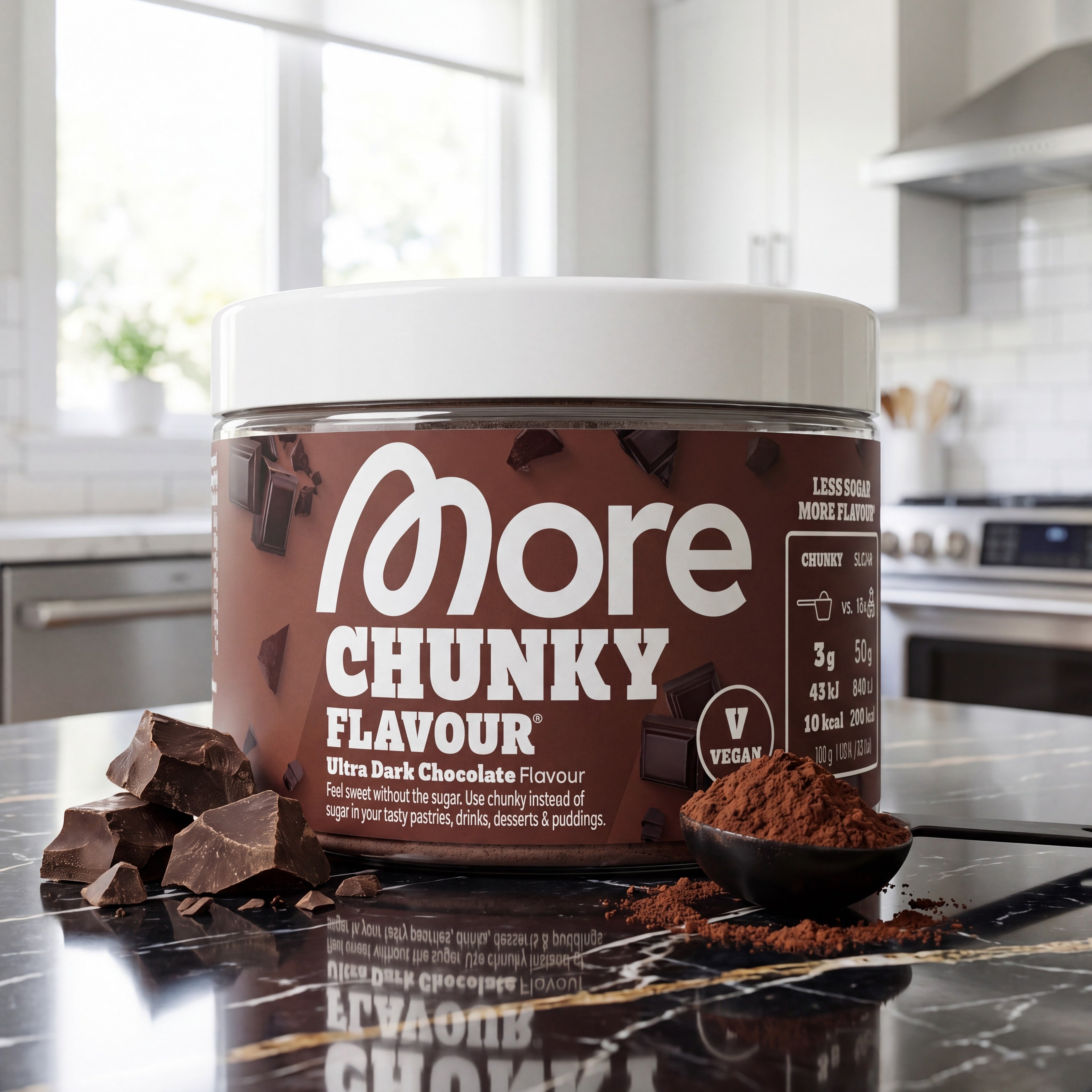 Chunky Flavour Ultra Dark Chocolate – Geschmackspulver Dose
