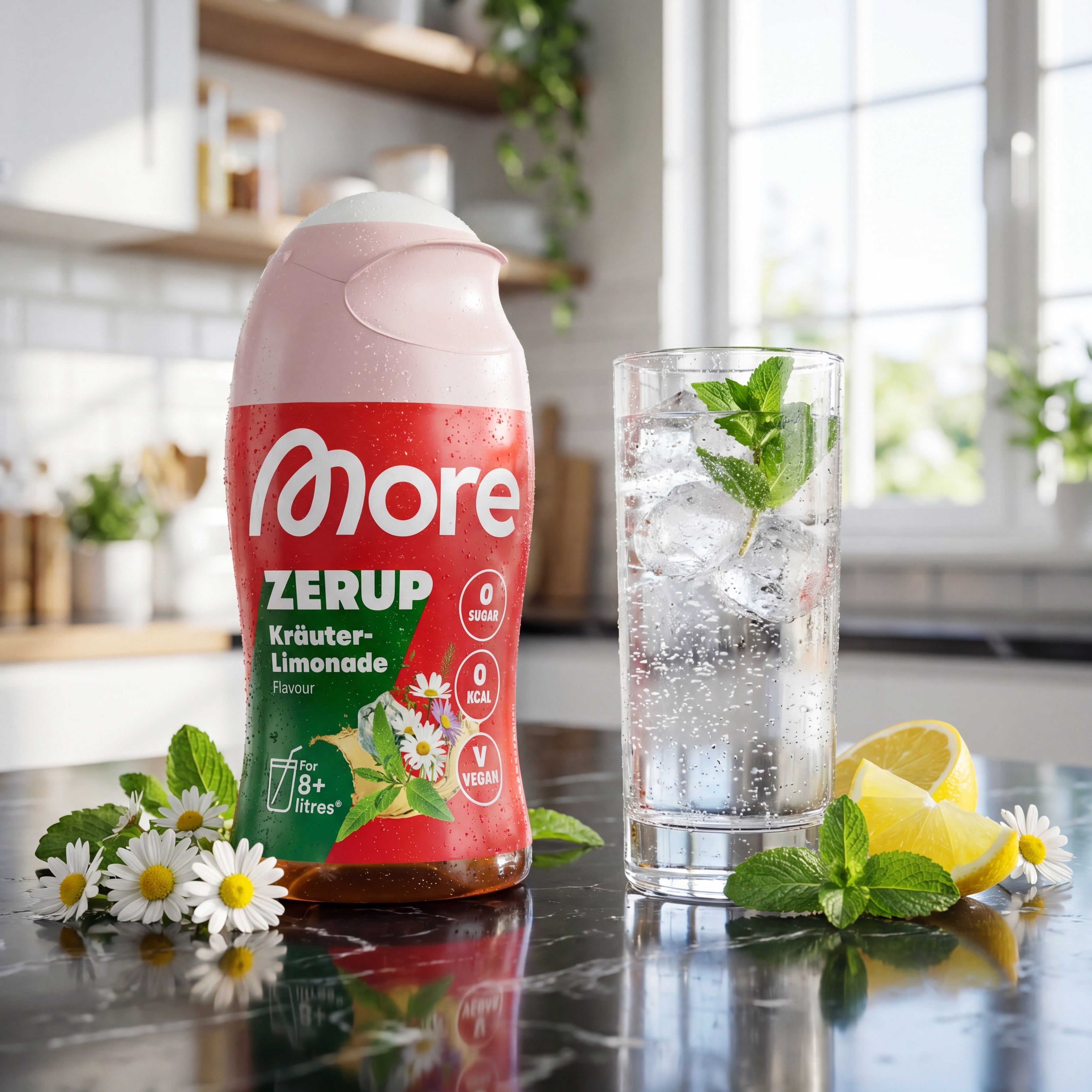 Zerup - Zero Sirup Kräuter-Limonade – Sirup Flasche