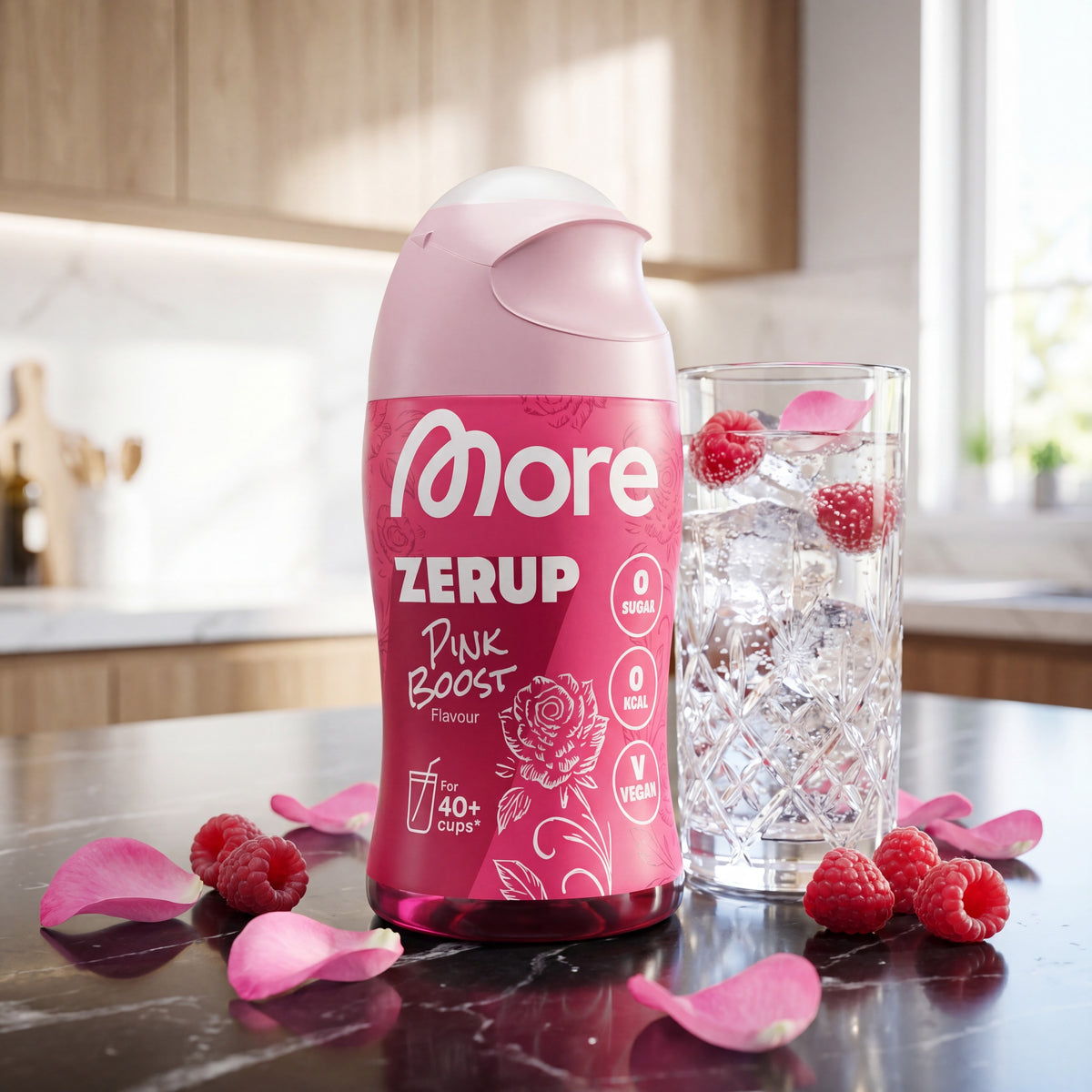 Zerup - Zero Sirup Pink Boost – Sirup Flasche