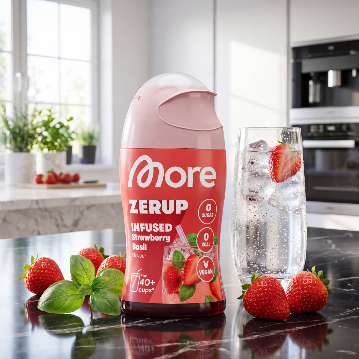 Zerup Infused Strawberry Basil – Getränkesirup ohne Zucker